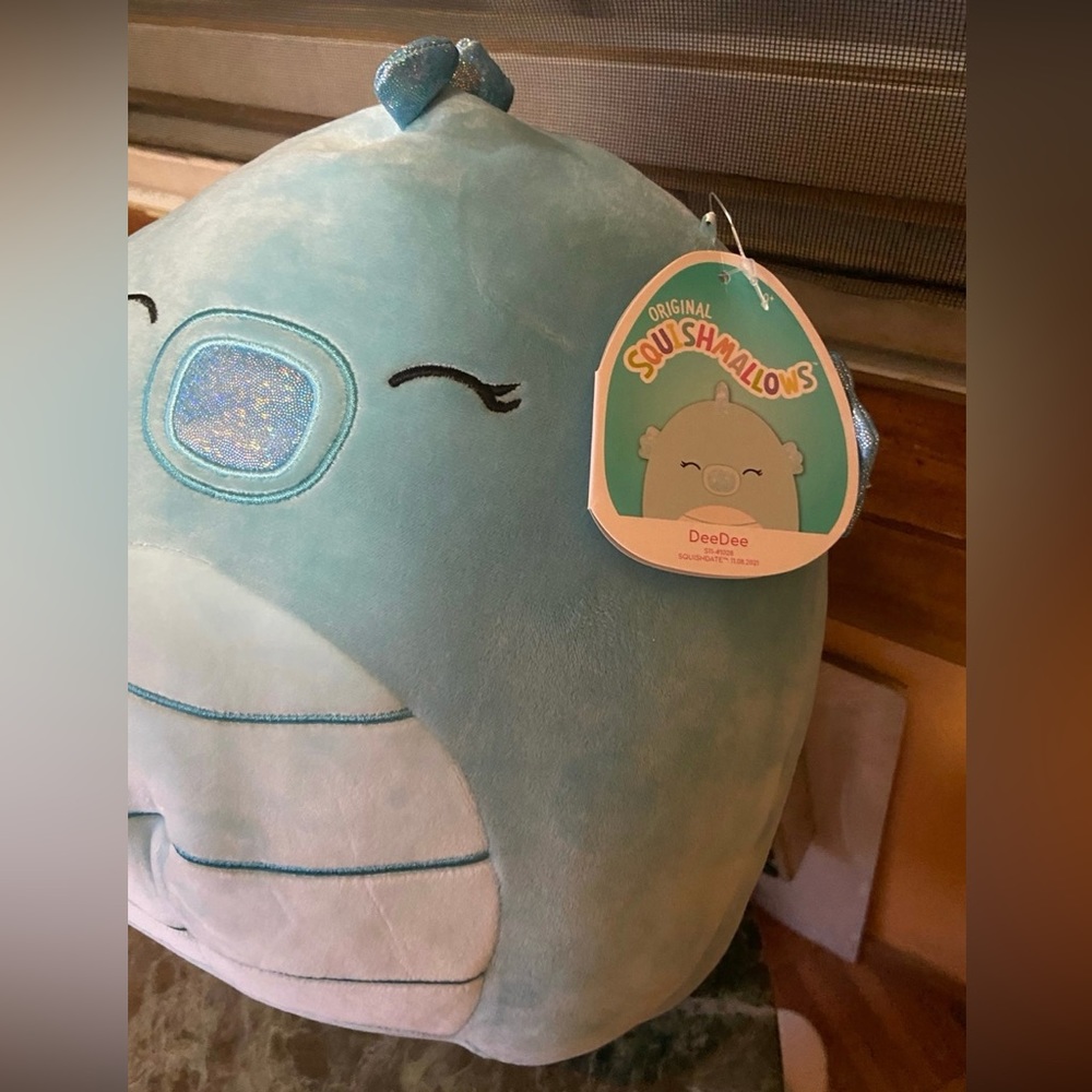 DeeDee the Seahorse 11” Squishmallow Blue Stuffed Plush Original NEW